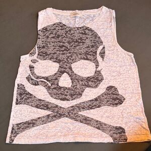 Soul Cycle Skull Graphic Tank Top